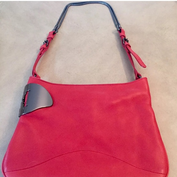 Authentic Halston Heritage Red Orange Bag- Your friends will wish they had it! - Picture 1 of 6